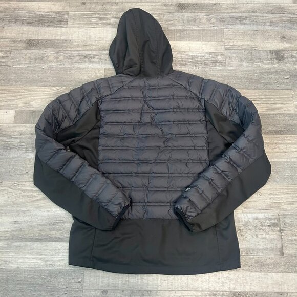 Gerry Men's Grey Black Hooded Puffer Coat Down Filled B12 - Picture 8 of 9